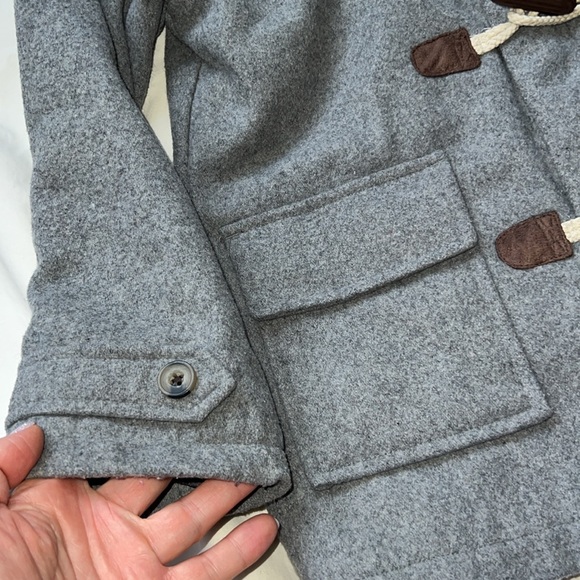 Janie and Jack kids boys wool gray coat size 7 to 8 years - Picture 2 of 9